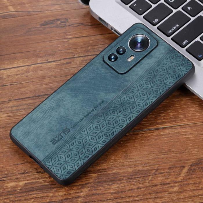 AZNS - AZNS Xiaomi 12 Pro 5G Fodral PU Läder - Grön