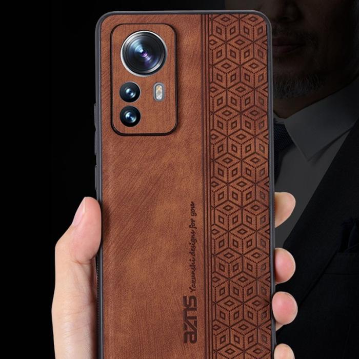 AZNS - AZNS Xiaomi 12 Pro 5G Fodral PU Läder - Grön