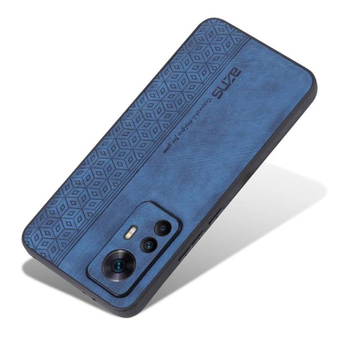 AZNS - AZNS Xiaomi 12T 5G Fodral Äkta läder - Blå