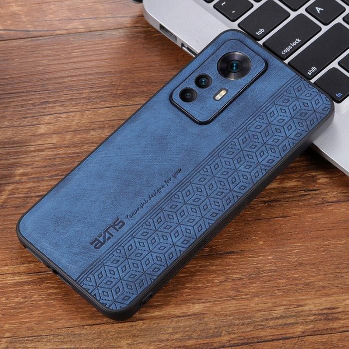 AZNS - AZNS Xiaomi 12T 5G Fodral Äkta läder - Blå