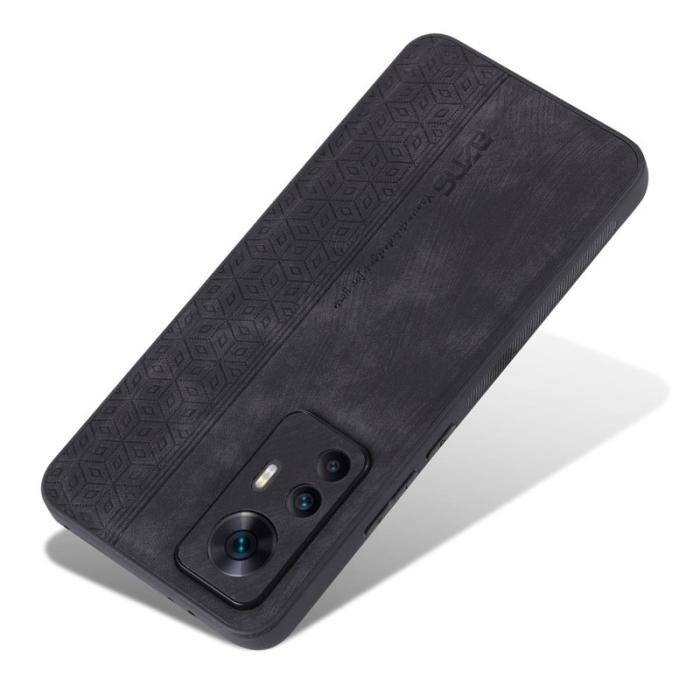 AZNS - AZNS Xiaomi 12T 5G Fodral Äkta läder - Svart