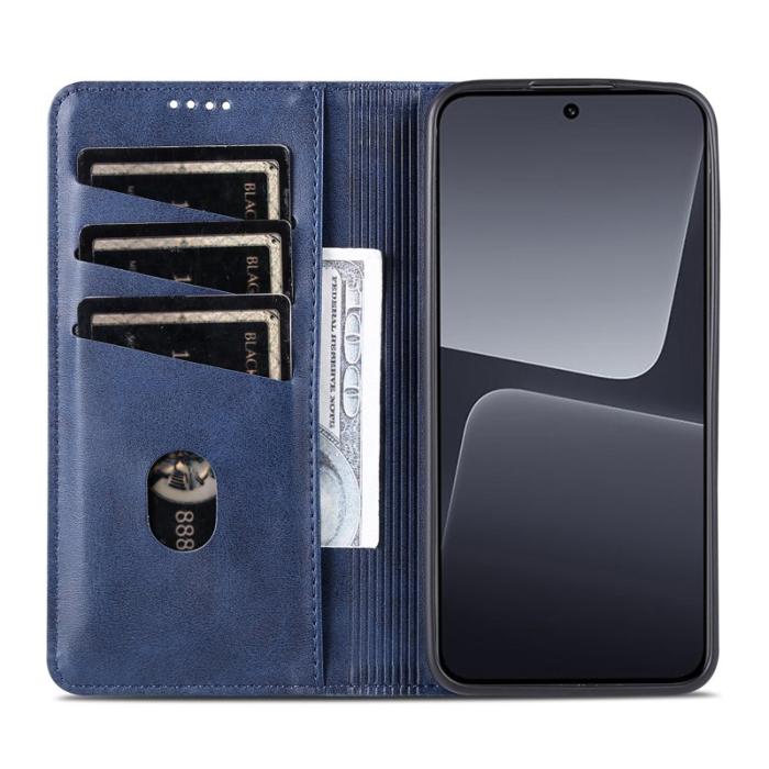 AZNS - AZNS Xiaomi 13 5G Flip Fodral Äkta läder - Blå