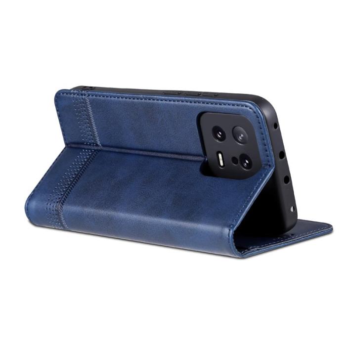 AZNS - AZNS Xiaomi 13 5G Flip Fodral Äkta läder - Blå