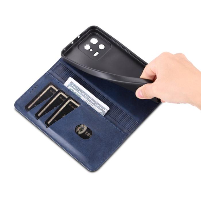 AZNS - AZNS Xiaomi 13 5G Flip Fodral Äkta läder - Blå