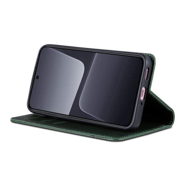 AZNS - AZNS Xiaomi 13 5G Flip Fodral Äkta läder - Grön