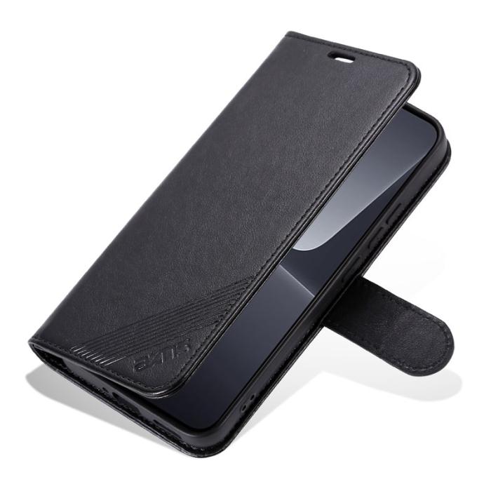 AZNS - AZNS Xiaomi 13 5G Flip Wallet Fodral - Anti-scratch PU Läder - Svart