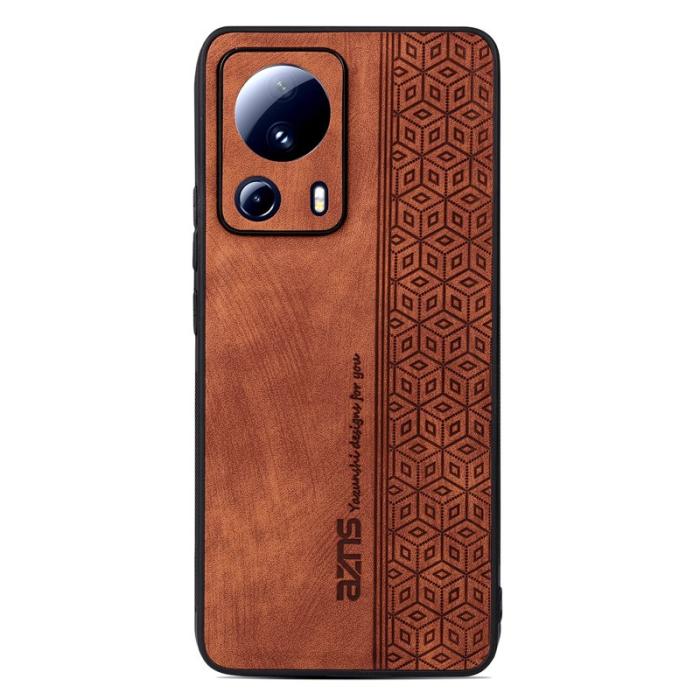AZNS - AZNS Xiaomi 13 Lite / Civi 2 5G Fodral - Imprinted PU Läder - Brun