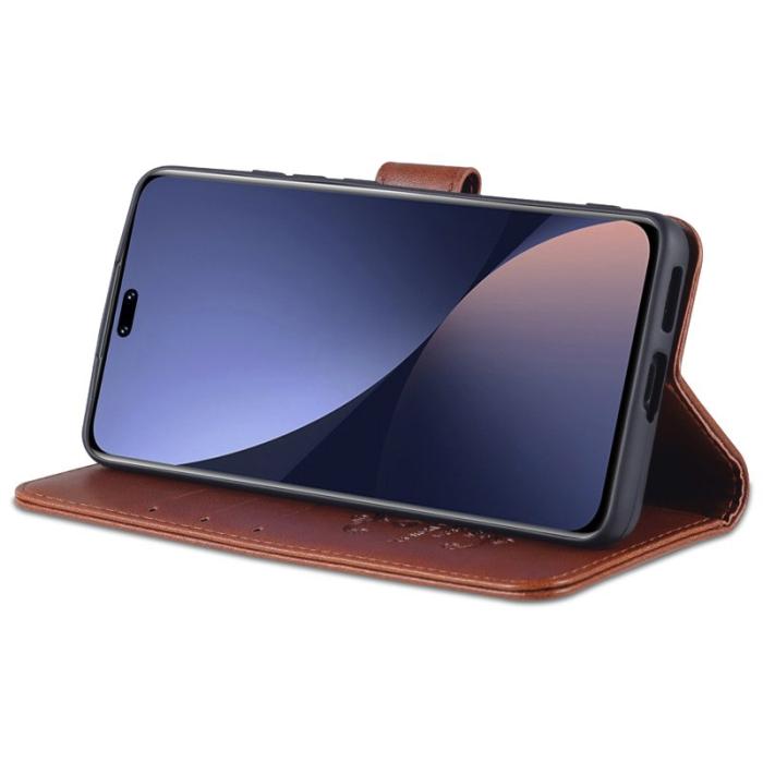 AZNS - AZNS Xiaomi 13 Lite / Civi 2 5G Fodral PU Läder - Brun