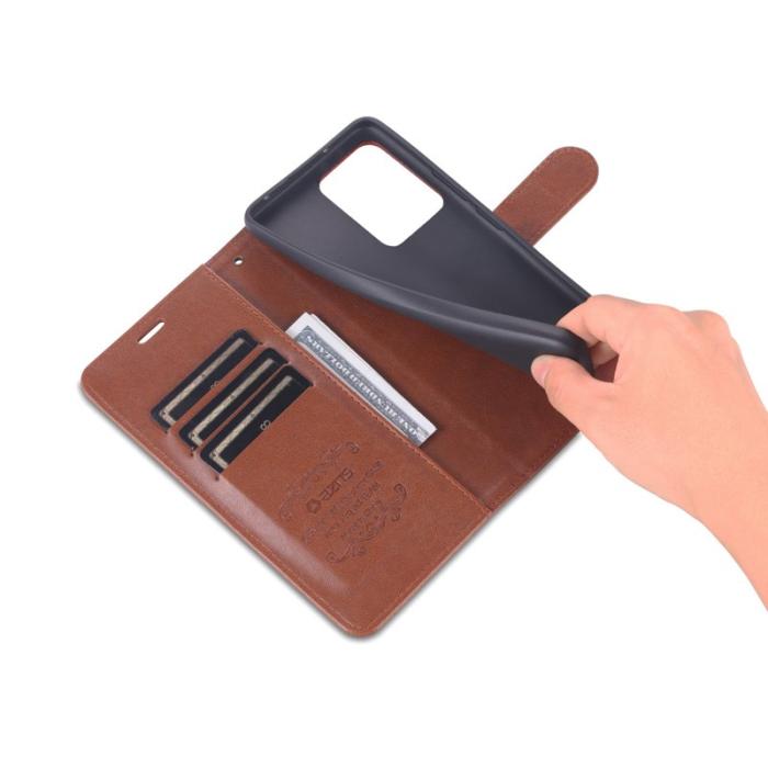 AZNS - AZNS Xiaomi 13 Lite / Civi 2 5G Fodral PU Läder - Brun