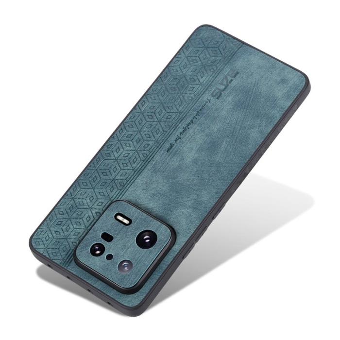 AZNS - AZNS Xiaomi 13 Pro 5G Fodral i PU-läder och TPU - Grön