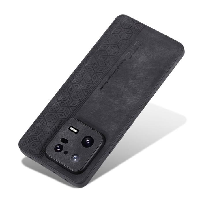 AZNS - AZNS Xiaomi 13 Pro 5G Fodral i PU-läder och TPU - Svart