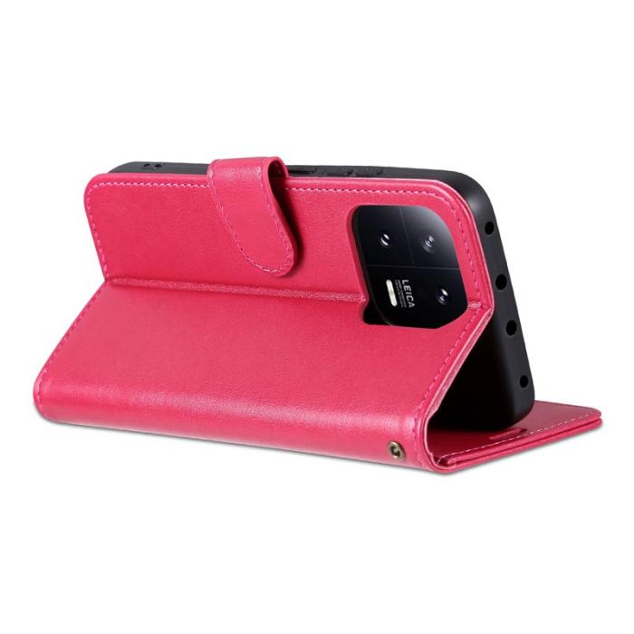 AZNS - AZNS Xiaomi 13 Pro 5G Fodral - Stöttålig PU-läder - Röd