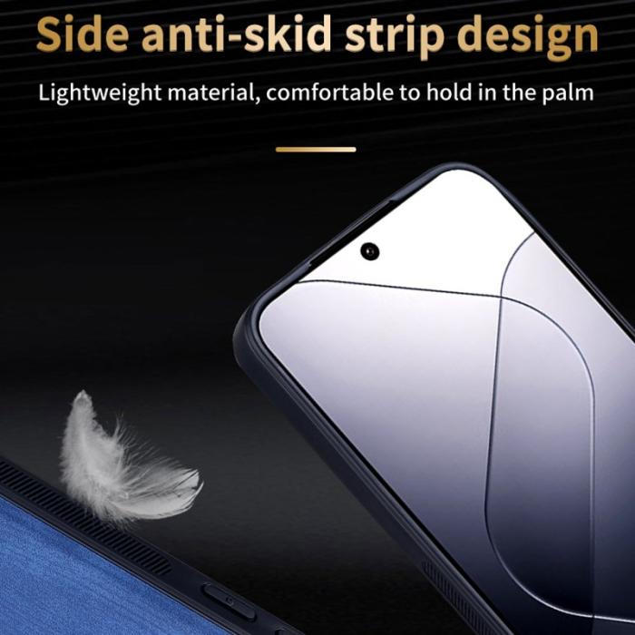 AZNS - AZNS Xiaomi 14 Fodral - Imprinted PU Läder - Brun