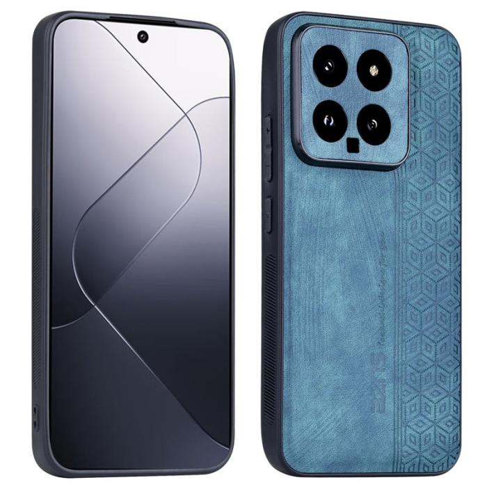 AZNS - AZNS Xiaomi 14 Fodral PU Läder Coated TPU - Grön