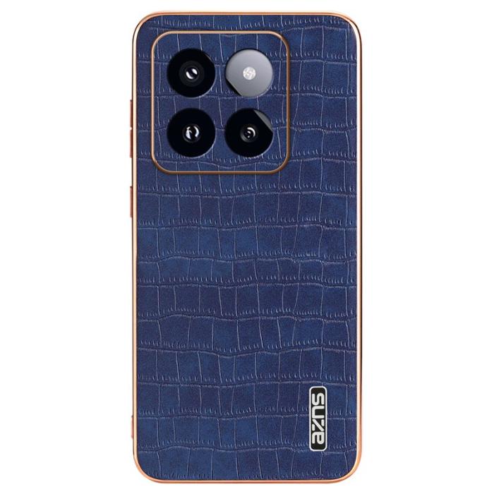 AZNS - AZNS Xiaomi 14 Pro Fodral Äkta läder + TPU - Blå