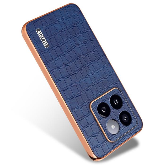 AZNS - AZNS Xiaomi 14 Pro Fodral Äkta läder + TPU - Blå