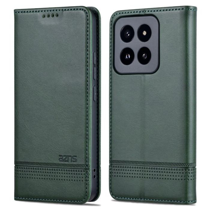 AZNS - AZNS Xiaomi 14 Pro Fodral Magnetiskt Auto Stängning - Grön