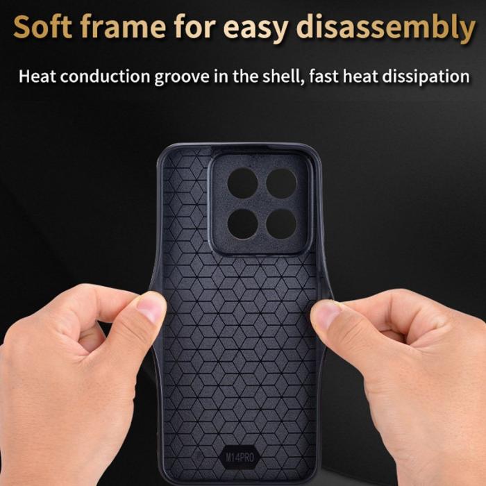 AZNS - AZNS Xiaomi 14 Pro Fodral PU Läder - Non-Slip - Lila