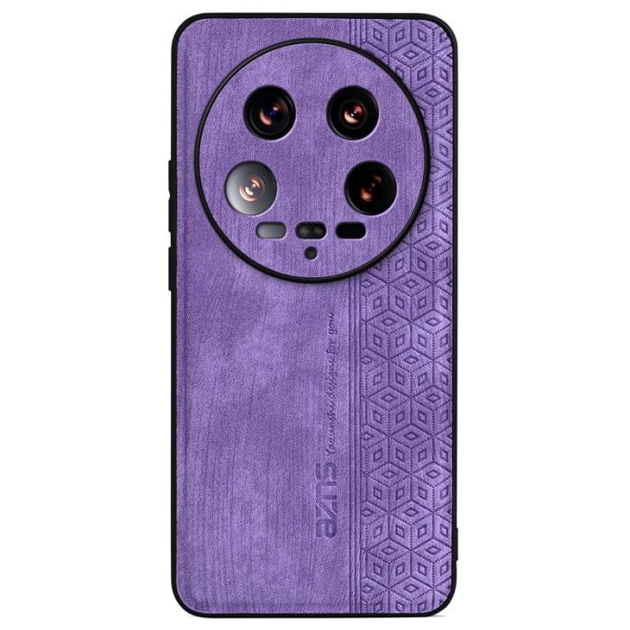 AZNS - AZNS Xiaomi 14 Ultra Fodral Äkta läder + TPU - Lila