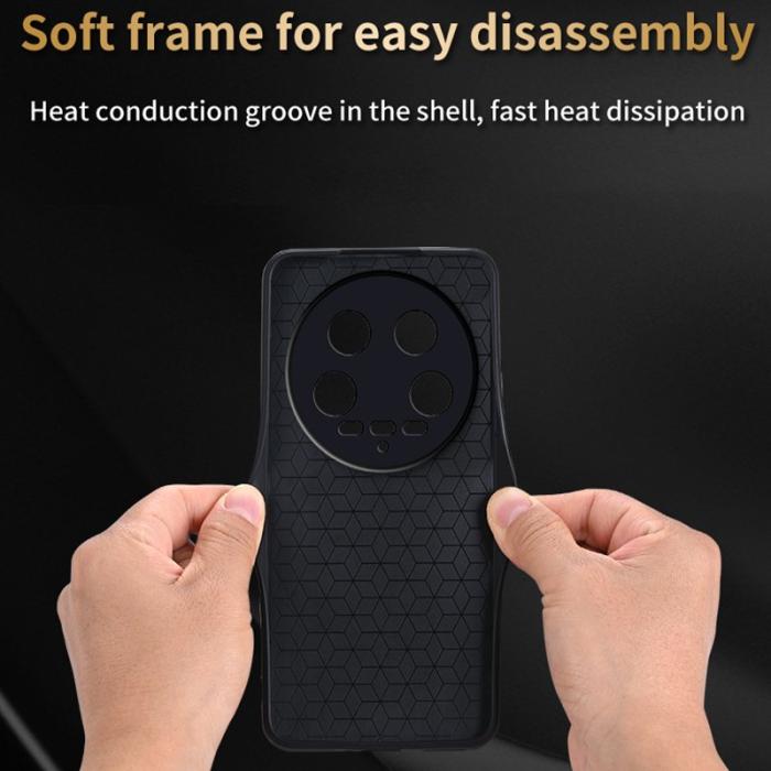 AZNS - AZNS Xiaomi 14 Ultra Fodral Äkta läder + TPU - Lila