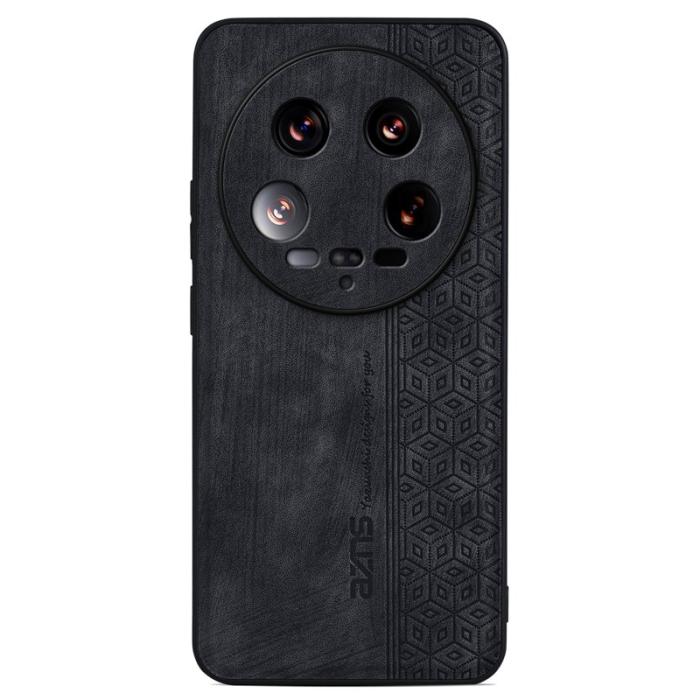 AZNS - AZNS Xiaomi 14 Ultra Fodral Mönster Läder+TPU - Svart