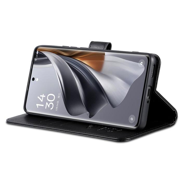 AZNS - AZNS Xiaomi 14 Ultra Fodral Ställ Wallet Stötsäker Läder - Svart