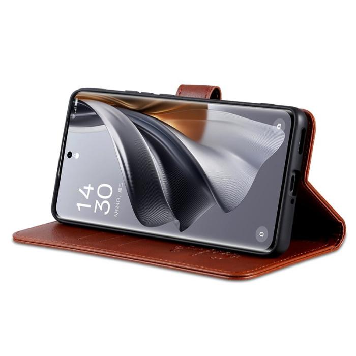 AZNS - AZNS Xiaomi 14 Ultra Fodral Stand Wallet Äkta läder - Brun
