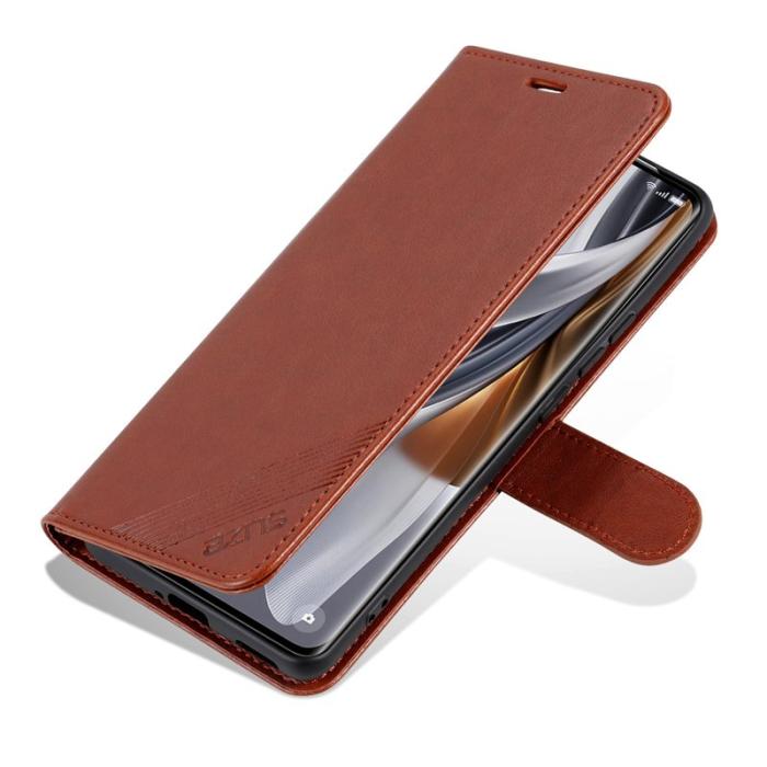 AZNS - AZNS Xiaomi 14 Ultra Fodral Stand Wallet Äkta läder - Brun
