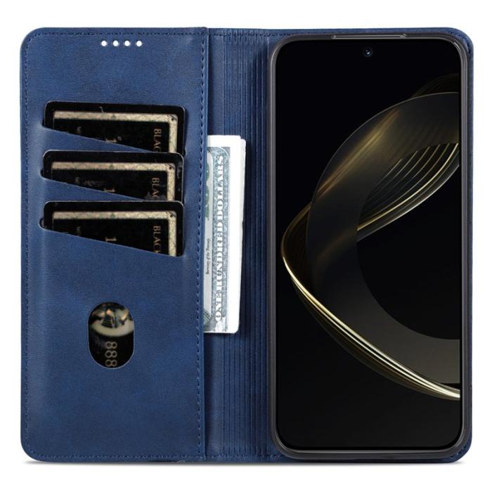 AZNS - AZNS Xiaomi 14T Fodral Äkta läder Plånboksfodral - Blå
