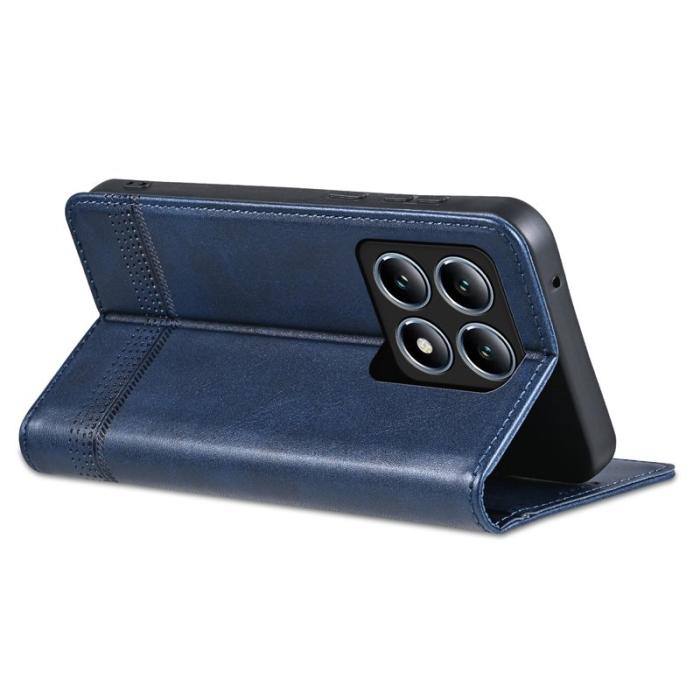 AZNS - AZNS Xiaomi 14T Fodral Äkta läder Plånboksfodral - Blå