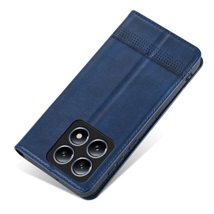 AZNS - AZNS Xiaomi 14T Fodral Äkta läder Plånboksfodral - Blå