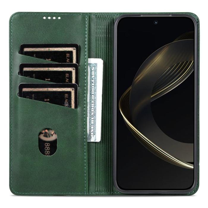 AZNS - AZNS Xiaomi 14T Fodral Äkta läder Plånboksfodral - Grön