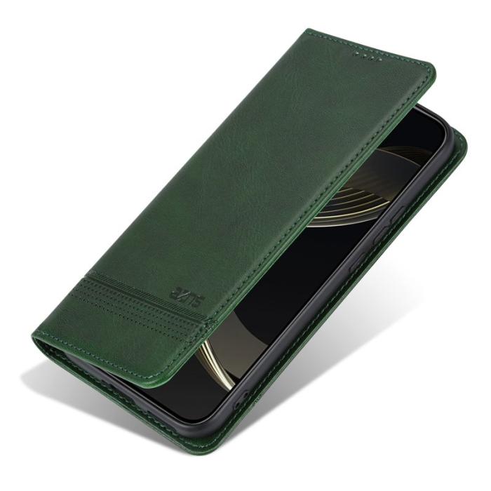 AZNS - AZNS Xiaomi 14T Fodral Äkta läder Plånboksfodral - Grön