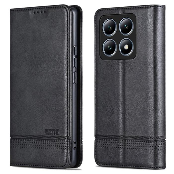 AZNS - AZNS Xiaomi 14T Fodral Äkta läder - Svart