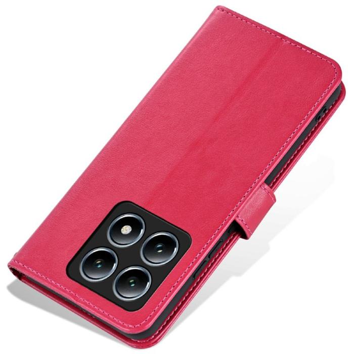 AZNS - AZNS Xiaomi 14T Fodral Anti-Scratch PU Läder - Röd