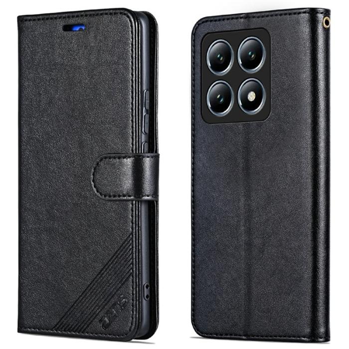 AZNS - AZNS Xiaomi 14T Fodral Anti-Scratch PU Läder - Svart