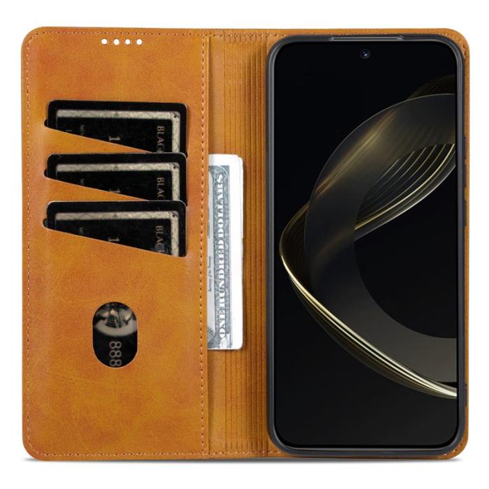 AZNS - AZNS Xiaomi 14T Fodral i PU-läder - Brun Cowhide Textur