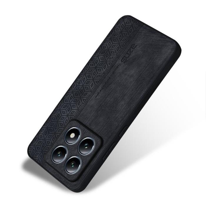 AZNS - AZNS Xiaomi 14T Fodral Skyddande PU Läder - Svart