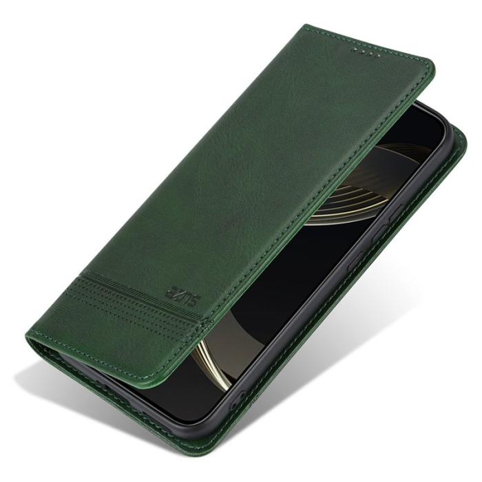 AZNS - AZNS Xiaomi 15 Fodral Äkta läder Plånboksfodral - Grön