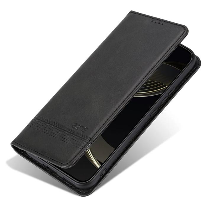 AZNS - AZNS Xiaomi 15 Fodral Äkta läder Plånboksfodral - Svart