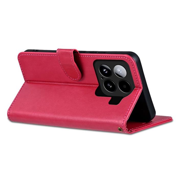 AZNS - AZNS Xiaomi 15 Fodral Anti-Scratch Konstläder - Röd