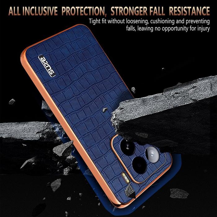 AZNS - AZNS Xiaomi 15 Fodral Electroplating Krokodil PU+TPU - Brun