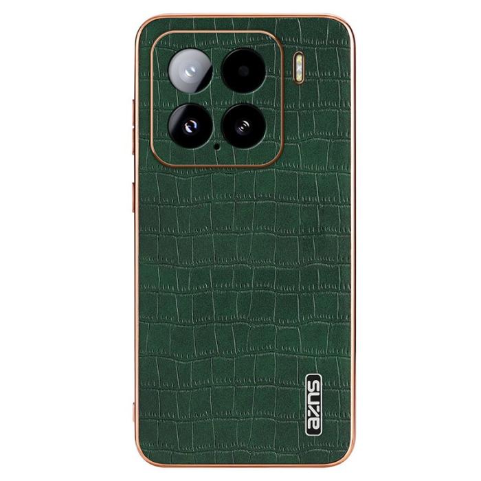 AZNS - AZNS Xiaomi 15 Fodral Electroplating Krokodil PU+TPU - Grön