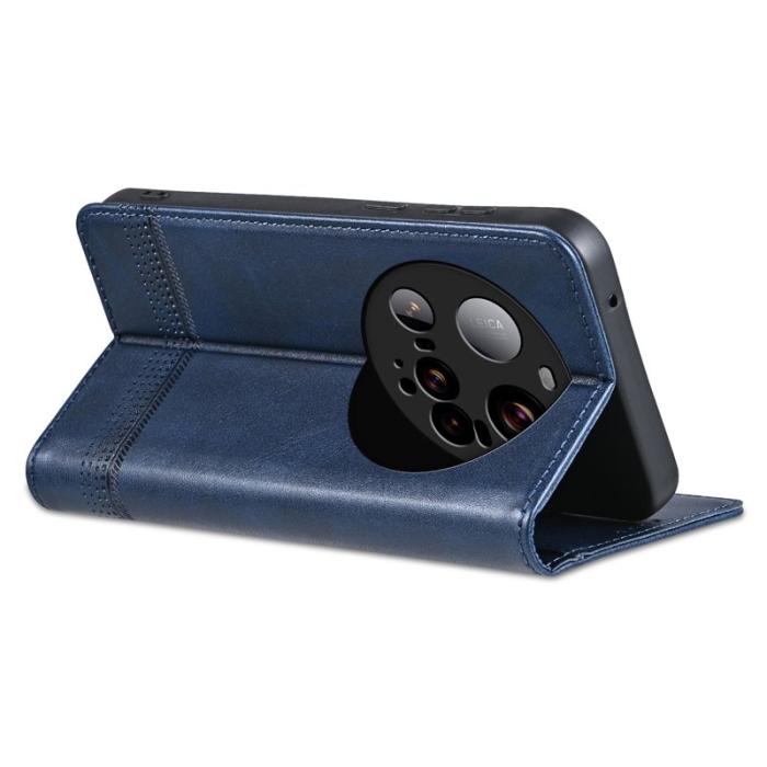 AZNS - AZNS Xiaomi 15 Ultra Fodral Äkta läder - Blå