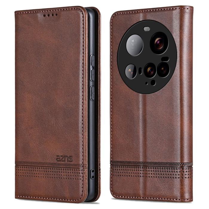 AZNS - AZNS Xiaomi 15 Ultra Fodral Äkta läder - Kaffe