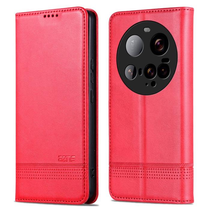 AZNS - AZNS Xiaomi 15 Ultra Fodral Äkta läder - Röd
