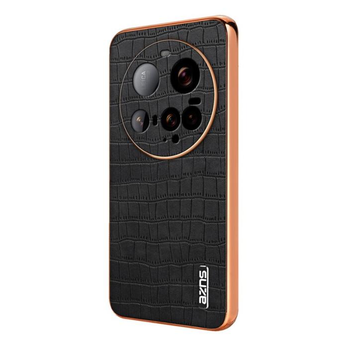 AZNS - AZNS Xiaomi 15 Ultra Fodral Electroplating Krokodil PU + TPU - Svart