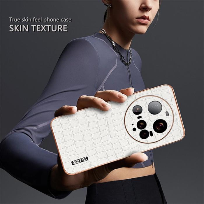 AZNS - AZNS Xiaomi 15 Ultra Fodral Electroplating Krokodil PU + TPU - Svart