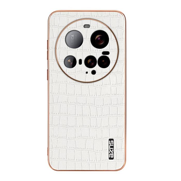 AZNS - AZNS Xiaomi 15 Ultra Fodral Electroplating Krokodil PU + TPU - Vit