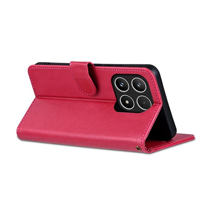 AZNS - AZNS Xiaomi 15T Fodral Anti-Scratch PU Läder - Röd